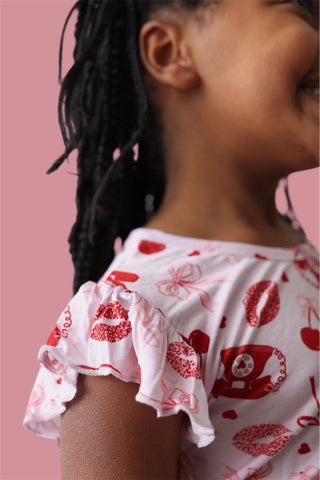 SEALED WITH LOVE DREAM RUFFLE SHORT SET