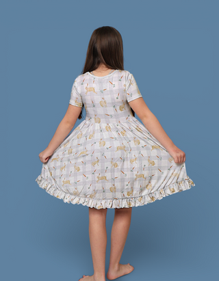 MEADOW HOP DREAM RUFFLE DRESS