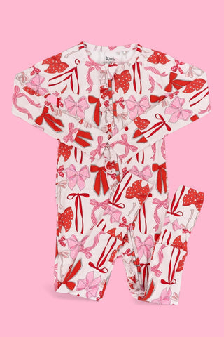 BE MINE BOWS DREAM RUFFLE ROMPER