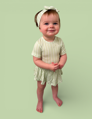 SPRINGTIME STRIPE DREAM BODYSUIT DRESS