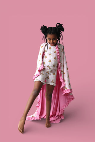 BEAR-Y BLOSSOMS DREAM RUFFLE BLANKET