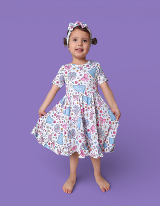 POM POWER DREAM RUFFLE DRESS