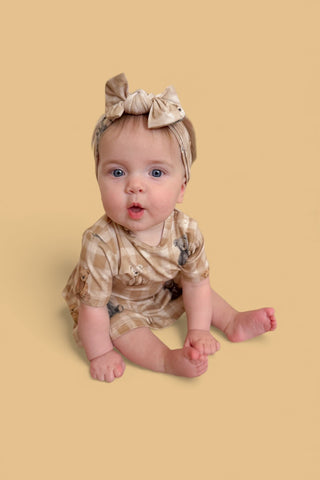 TEDDY CHECK DREAM BODYSUIT DRESS