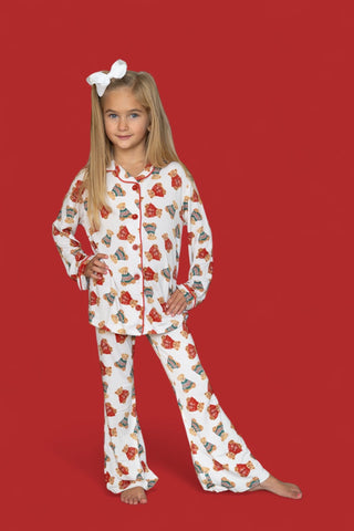 BEAR-Y COZY CHRISTMAS DREAM GIRL'S FLARE SET