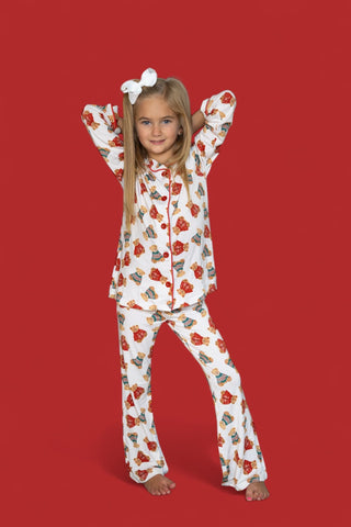 BEAR-Y COZY CHRISTMAS DREAM GIRL'S FLARE SET