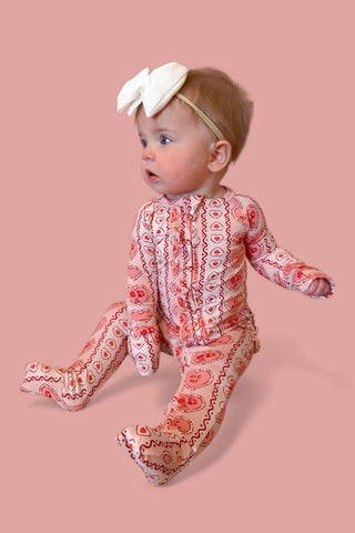CANDY HEARTS DREAM RUFFLE ROMPER