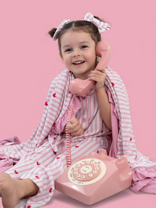 SWEETHEART STRIPES DREAM BOW HAIR CLIPS