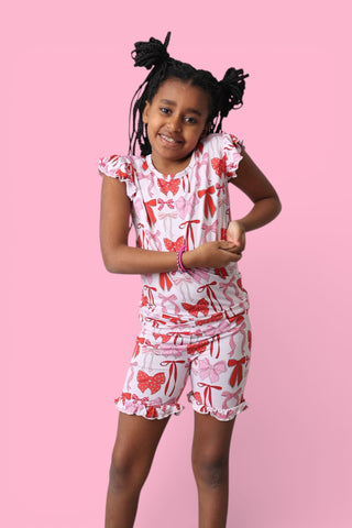 BE MINE BOWS DREAM RUFFLE SHORT SET