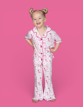 PINK PUPPY TOILE DREAM GIRL'S FLARE SET