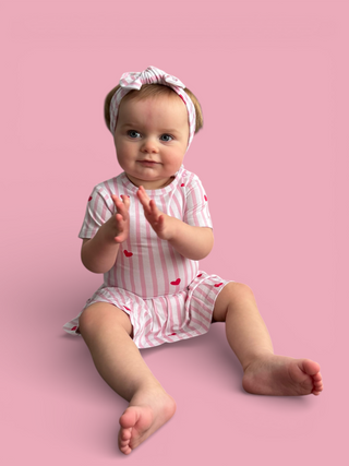 SWEETHEART STRIPES DREAM BODYSUIT DRESS