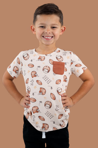 TINY TOUCHDOWN DREAM POCKET TEE