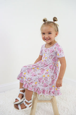 EXCLUSIVE GIRLS JUST WANNA HAVE SUN DREAM RUFFLE DRESS
