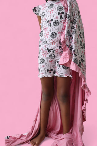 MIDNIGHT DISCO DARLING DREAM RUFFLE SHORT SET