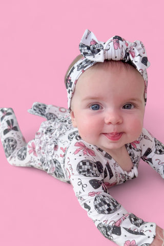 MIDNIGHT DISCO DARLING DREAM RUFFLE ROMPER