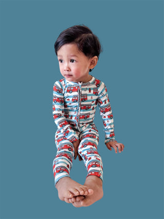 FIRETRUCK FRENZY DREAM ROMPER