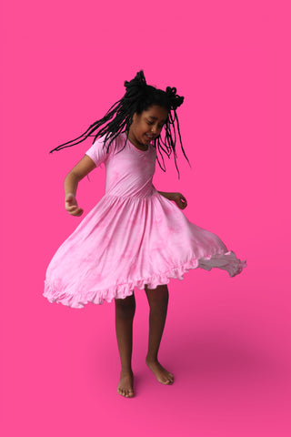 PINK DAYDREAM DREAM RUFFLE DRESS