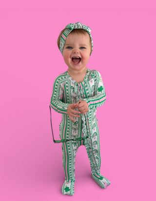 LUCKY RAINBOW RIBBONS DREAM RUFFLE ROMPER