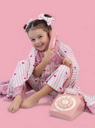 SWEETHEART STRIPES DREAM BOW HAIR CLIPS