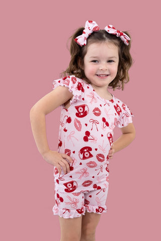 SEALED WITH LOVE DREAM RUFFLE SHORT SET