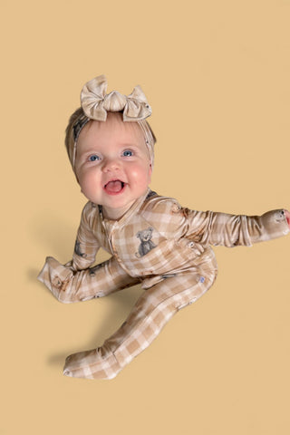 TEDDY CHECK DREAM ROMPER