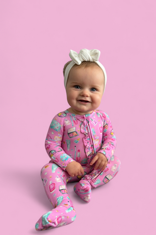 GLAMOUR MAGIC DREAM RUFFLE ROMPER