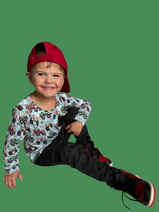 REVVED UP FOR CHRISTMAS DREAM LONG SLEEVE POCKET TEE