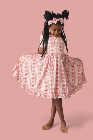 CANDY HEARTS DREAM RUFFLE DRESS