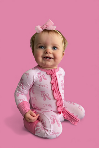 BALLET BOW BLISS DREAM RUFFLE ROMPER