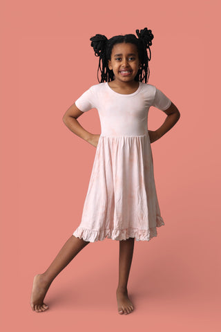 ORANGE CREAMSICLE DREAM RUFFLE DRESS