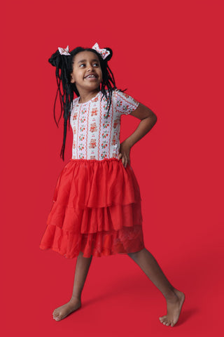 BERRY BEAR BLISS DREAM TUTU DRESS