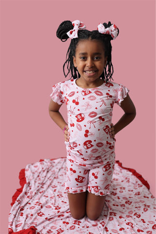 SEALED WITH LOVE DREAM RUFFLE SHORT SET