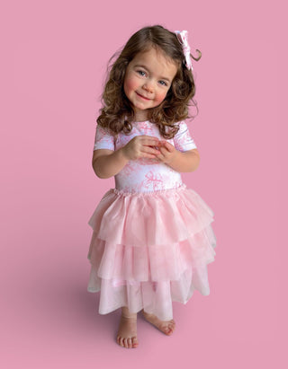BLUSH BUNNY TOILE DREAM TUTU DRESS