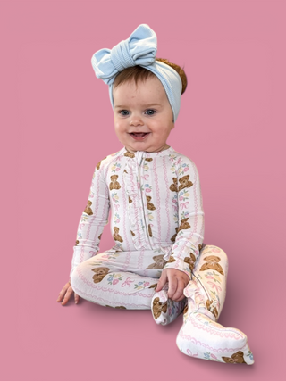BEAR-Y BLOSSOMS DREAM RUFFLE ROMPER