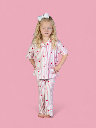 SWEETHEART STRIPES DREAM GIRL'S FLARE SET