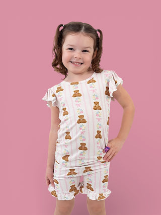 BEAR-Y BLOSSOMS DREAM RUFFLE SHORT SET