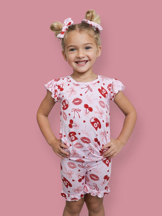 SEALED WITH LOVE DREAM RUFFLE SHORT SET