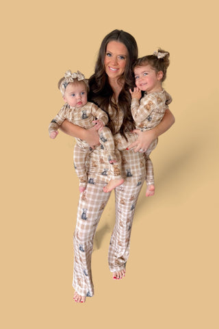 TEDDY CHECK WOMEN'S DREAM FLARE SET