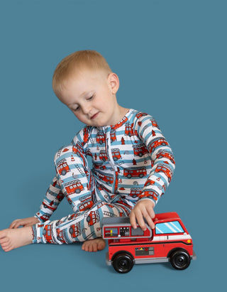 FIRETRUCK FRENZY DREAM ROMPER