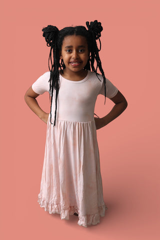 ORANGE CREAMSICLE DREAM RUFFLE DRESS