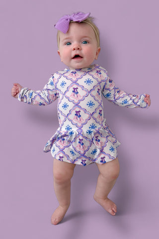 ICY WONDERLAND LONG SLEEVE DREAM BODYSUIT DRESS