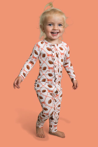 GAME DAY GLAM DREAM RUFFLE ROMPER