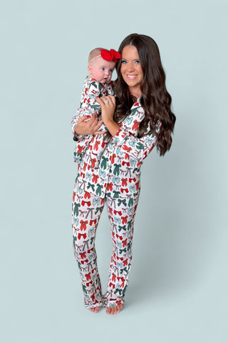 BE MERRY BOWS DREAM RUFFLE ROMPER