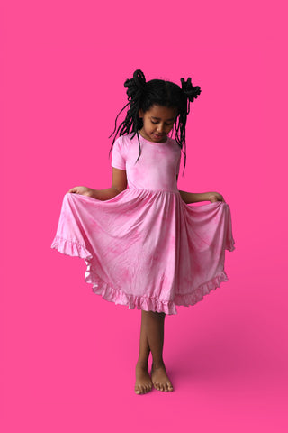 PINK DAYDREAM DREAM RUFFLE DRESS
