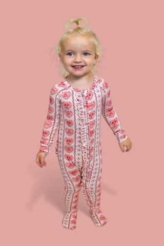 CANDY HEARTS DREAM RUFFLE ROMPER