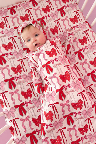 PRE-ORDER BE MINE BOWS DREAM CRIB SHEET