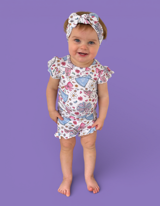 POM POWER DREAM RUFFLE SHORT SET