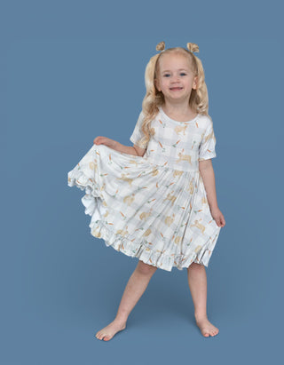 MEADOW HOP DREAM RUFFLE DRESS