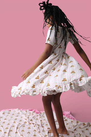 BEAR-Y BLOSSOMS DREAM RUFFLE DRESS