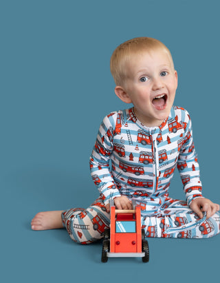 FIRETRUCK FRENZY DREAM ROMPER
