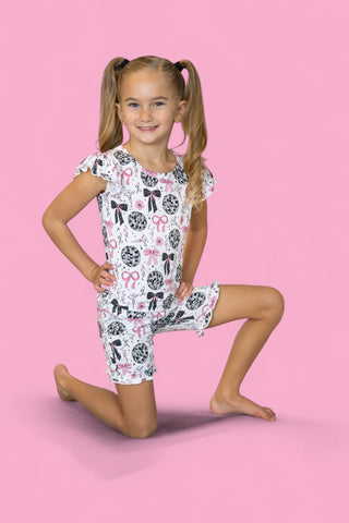 MIDNIGHT DISCO DARLING DREAM RUFFLE SHORT SET